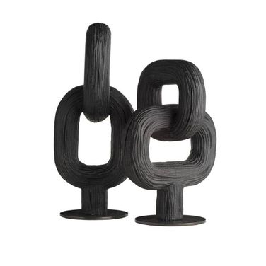 Merritt Sculptures Set of 2 In Ebony