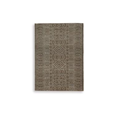 Merrittman 5' x 7' Area Rug In Brown and Ivory