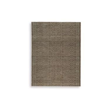 Merrittman 7'8" x 10' Area Rug In Brown and Ivory