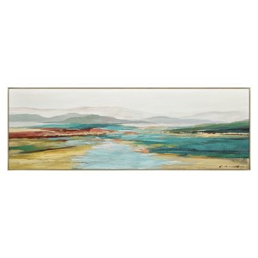 Mesmerizing A Colorful Horizon Canvas Wall Art In Multi
