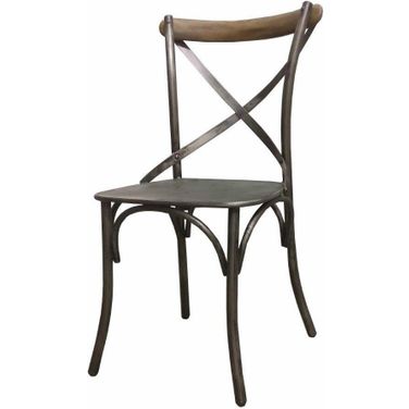 Metal Crossback Chair Set of 2