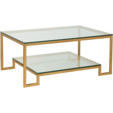 Metal Designs Bonaire Rectangular Cocktail Table In Gold