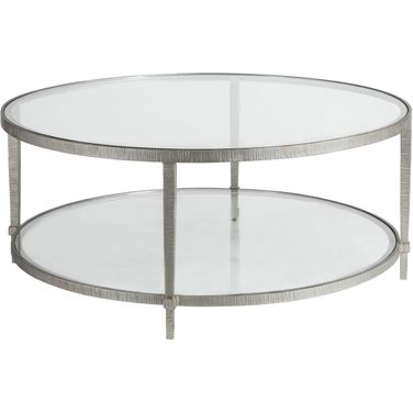 Metal Designs Claret Round Cocktail Table In Argento
