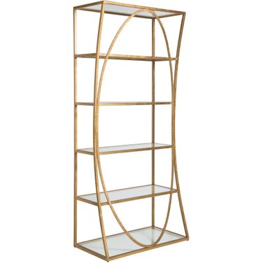 Metal Designs Ellipse Etagere In Gold