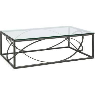 Metal Designs Ellipse Rectangular Cocktail Table In St. Laurent