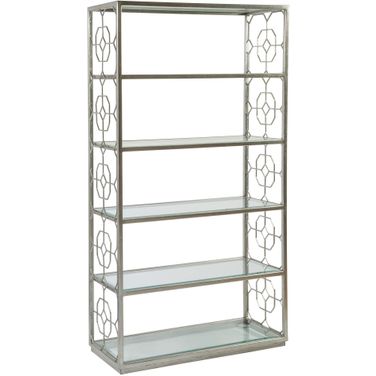 Metal Designs Honeycomb Etagere In Silver Leaf