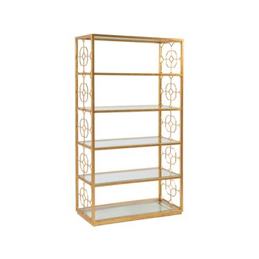 Metal Designs Honeycomb Etagere In Gold