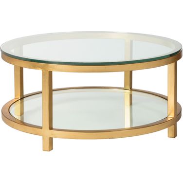 Metal Designs Per Se Round Cocktail Table In Gold