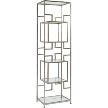 Metal Designs Suspension Slim Etagere In Silver Leaf