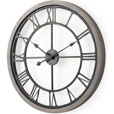 Mething 25 Inch Wall Clock In Gray