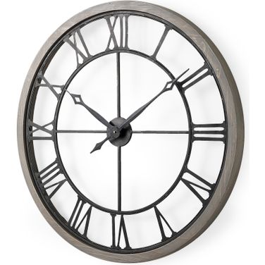 Mething 31 Inch Wall Clock In Gray