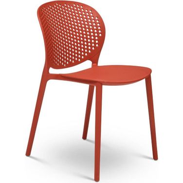 Metro Bailey Side Chair Set Of 4 In Dark Orange Seat