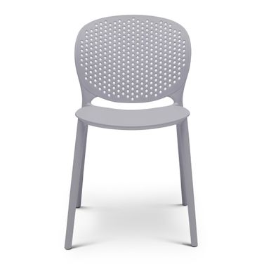 Metro Bailey Side Chair Set of 4 In Light Grey