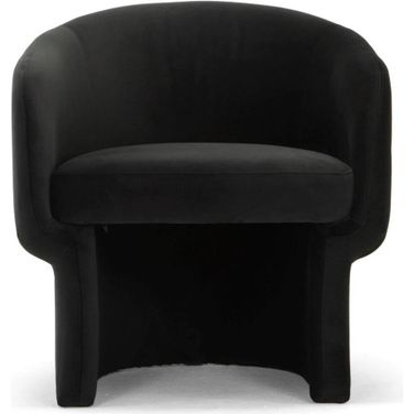 Metro Jessie Accent Chair In Black Upholstery