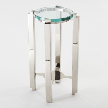 Metro Side Table In Silver