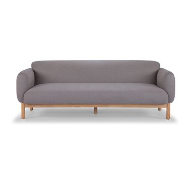 Metro Tulum 3 Seater Sofa In Dark Brown