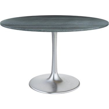 Metropolis Dining Table In Gray and Silver