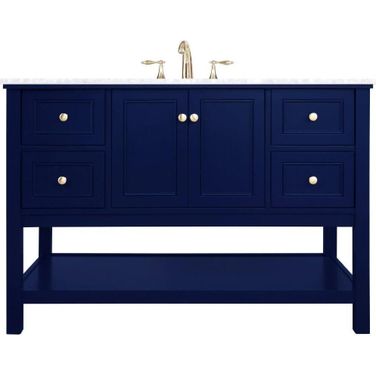 Metropolis 48 Inch Single Bathroom Vanity In Blue