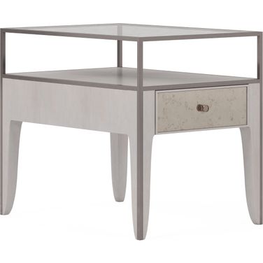 Mezzanine End Table In Light Gray