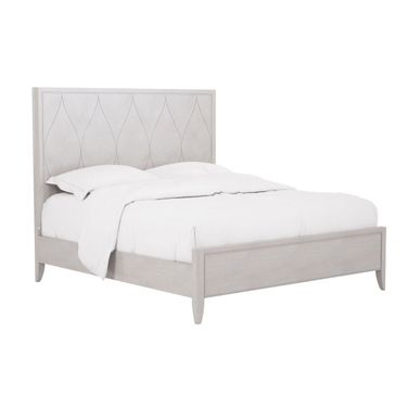 Mezzanine King Panel Bed In Light Gray