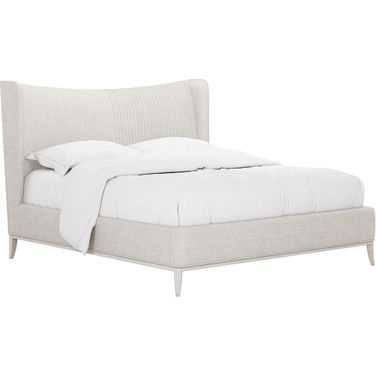 Mezzanine Queen Upholstered Shelter Bed In Light Gray