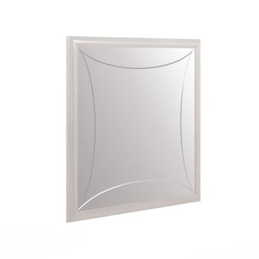 Mezzanine Square Mirror In Light Gray