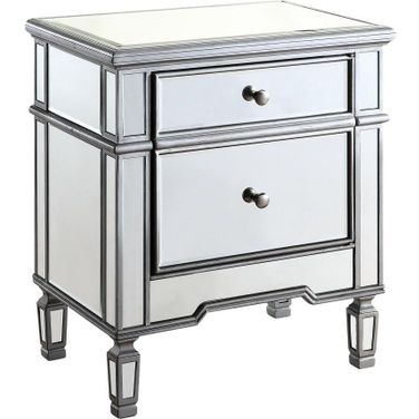 Mf6 1016s Contempo 24" Hand Rubbed Antique Silver Cabinet