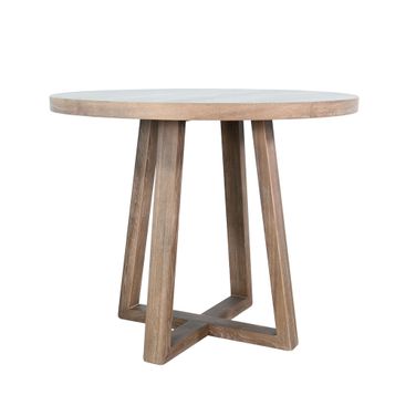 Mia Round Counter Height Table In Wheat