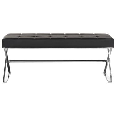 Micha Black and Chrome Bench