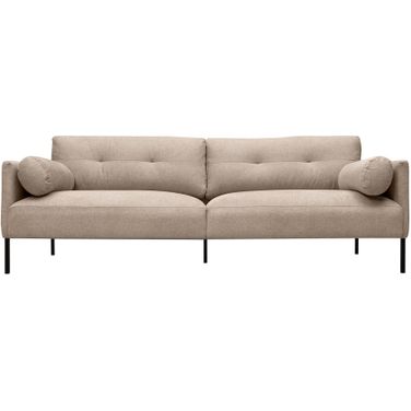 Michalina 84 Inch Fabric Sofa In Beige