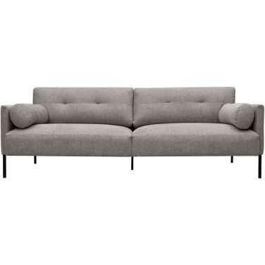 Michalina 84 Inch Fabric Sofa In Light Gray
