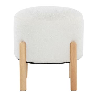 Michelle Terry Ottoman In Natural and Cream