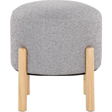 Michelle Terry Ottoman In Natural and Light Grey