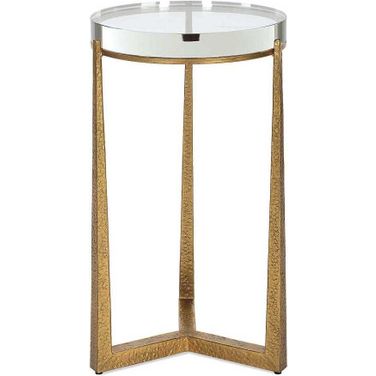 Midas Accent Table In Brass