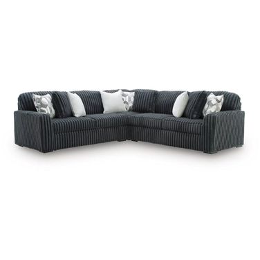Midnight-Madness 3-Piece Sectional In Gunmetal
