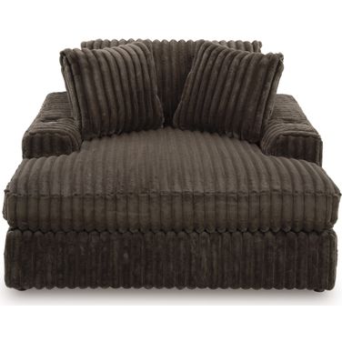 Midnight-Madness Oversized Chaise In Chocolate