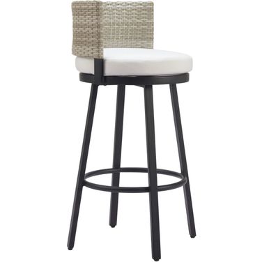Midnight Wave Barstool In White