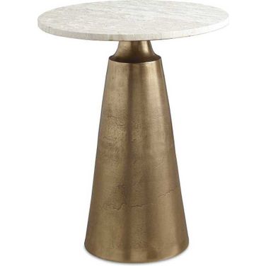 Midsummer Accent Table In Brass