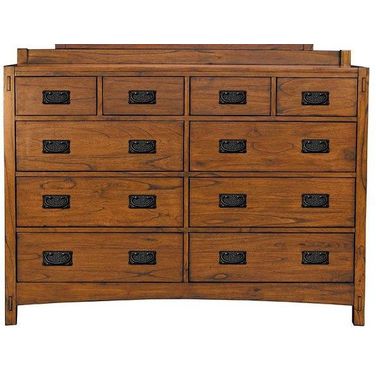 Mission Hill Medium Harvest 10 Drawer Dresser