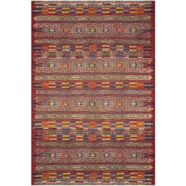 Mika Red/Multi 5'3" x 7'8" Rug
