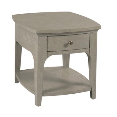 Milan Avery End Table In Bronze and Stone