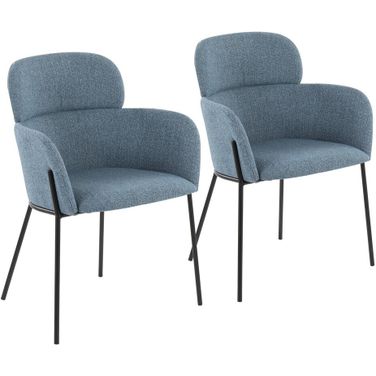 Milan Chair Set of 2 In Black