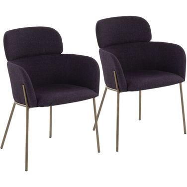 Milan Chair Set of 2 In Purple