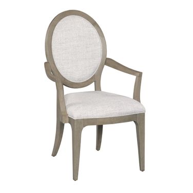 Milan Clover Arm Chair Set of 2 In Bronze and Stone