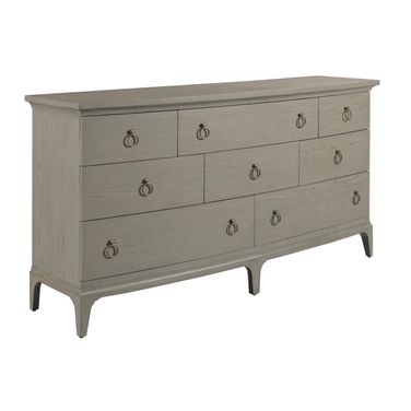 Milan Milan 8 Drawer Dresser In Bronze and Stone