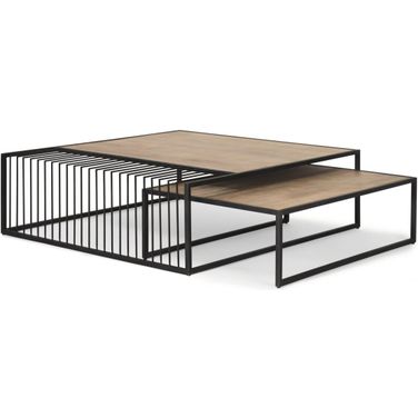 Miles Coffee Table In Black and Brown