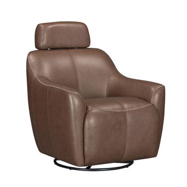 Miles Swivel Gliding Accent Chair In Renaissance Tobacco