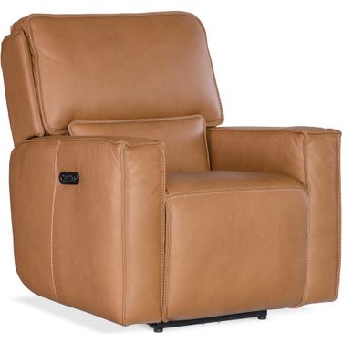 Miles Zero Gravity Power Recliner W/ Power Headrest In Brown