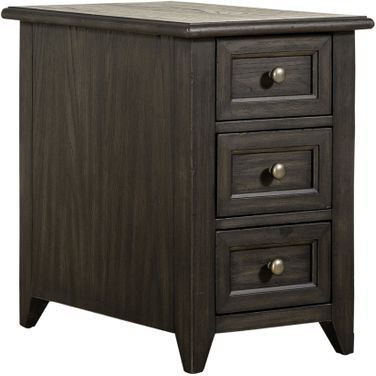 Mill Creek Chair Side Table In Dark Brown