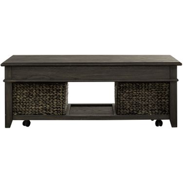 Mill Creek Lift Top Cocktail Table In Peppercorn
